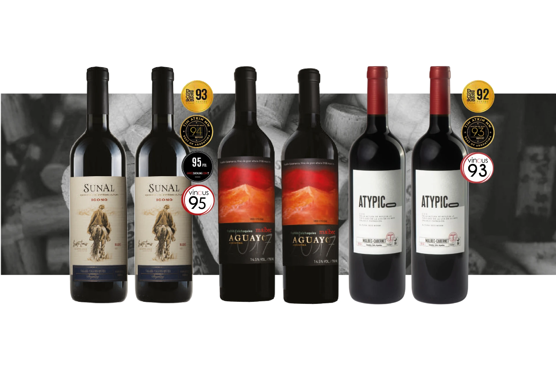 Botellas de la colección Legado de Extrema Altura