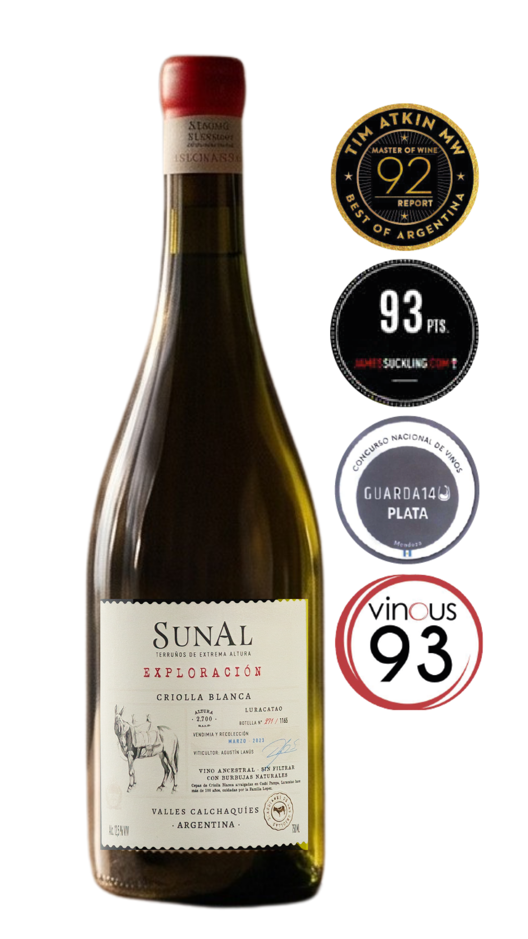 Selección de la bodega · Sunal Exploración Luracatao Criolla Blanca